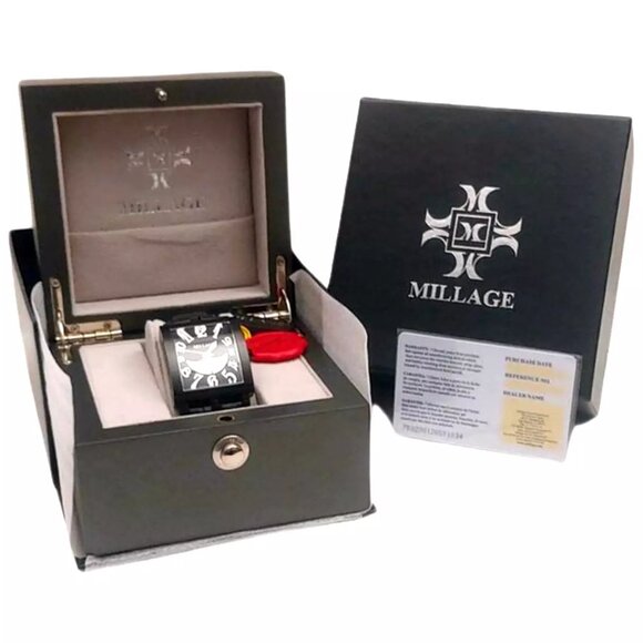 Millage The Evreux Collection Model ML0073-A Black Watch - Swiss Quartz Movement - Picture 12 of 13